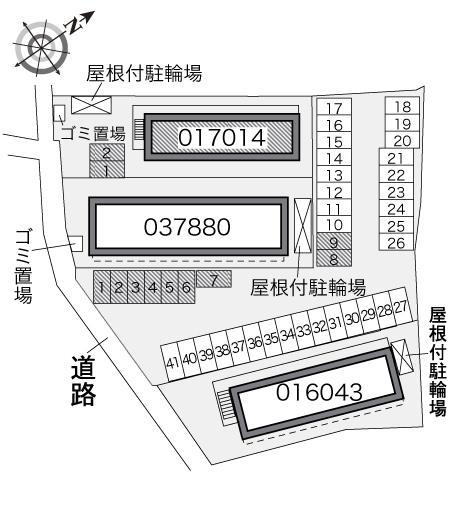 エスペランサⅡ(17014)の駐車配置図