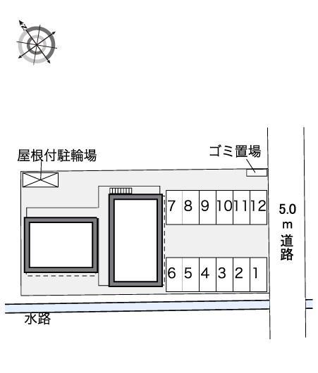 エクレール田間(30669)の駐車配置図