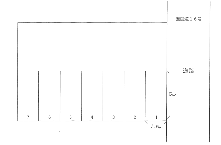 アブリルパーキングの駐車配置図