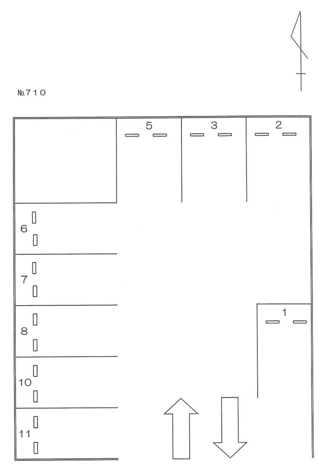 ７１０の駐車配置図