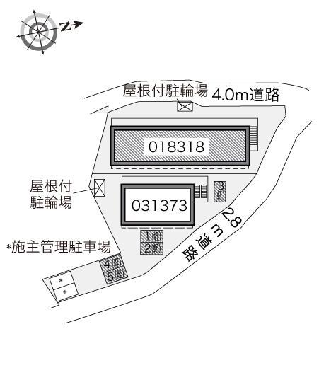 テラス上小島(18318)の駐車配置図