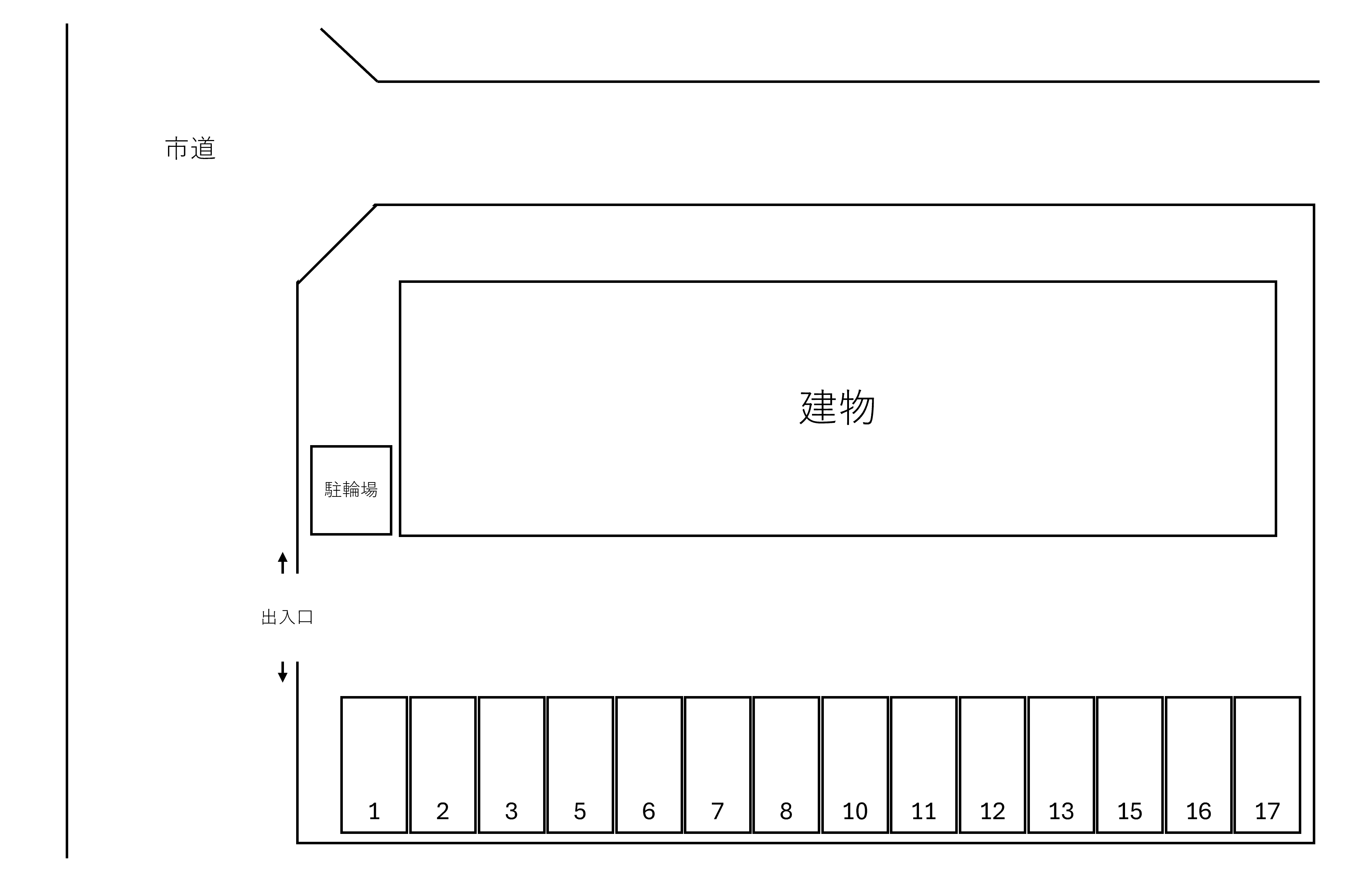 ＡＺＵＲ Ⅰの駐車配置図