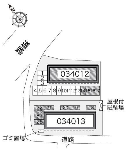 ドイシャンⅡ(34013)の駐車配置図