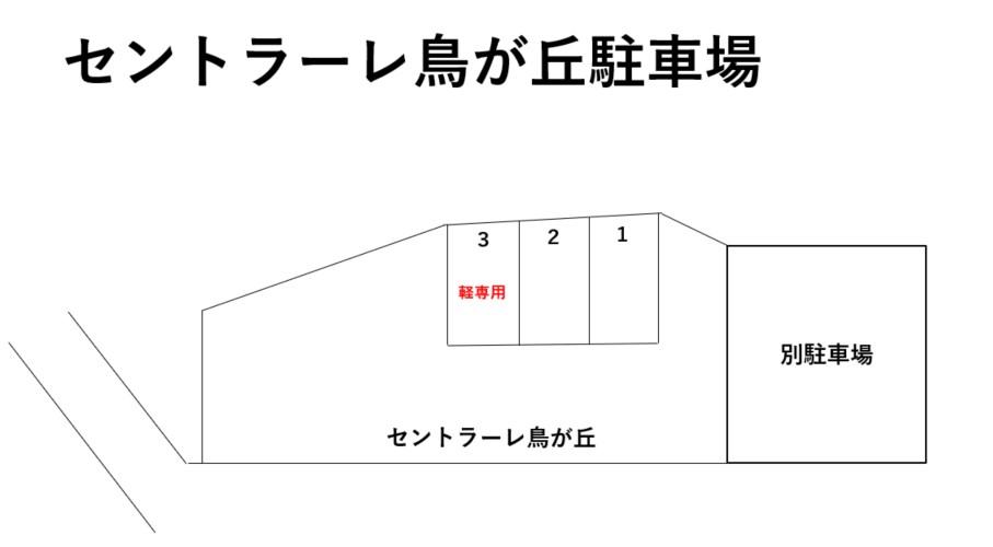 セントラーレ鳥が丘駐車場の駐車配置図