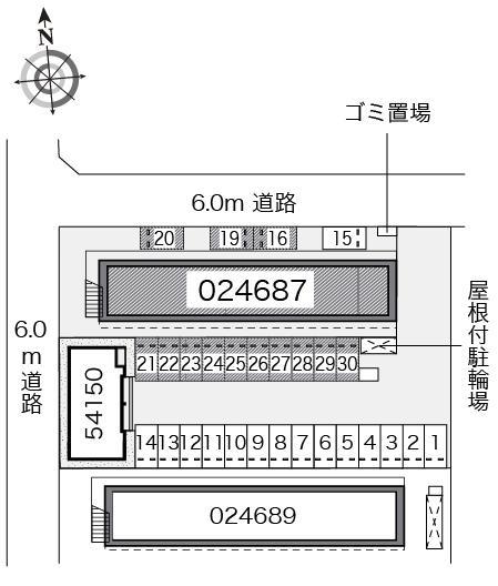 ＳＨＩＭＡＤＡ壱番館(24687)の駐車配置図