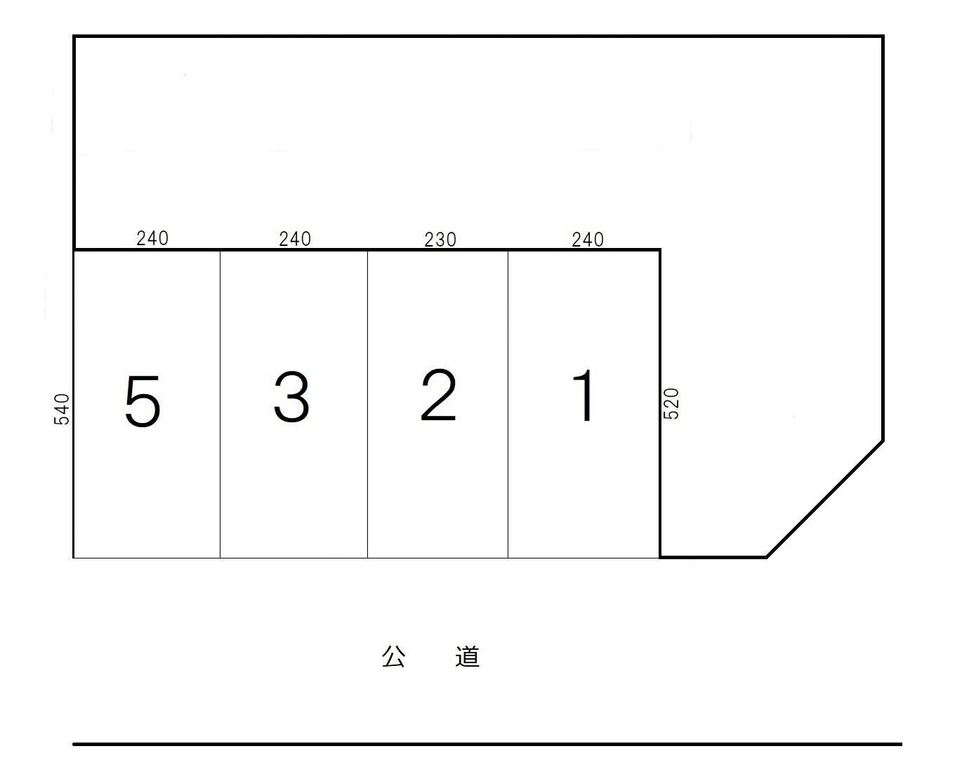 吉田ガレージの駐車配置図