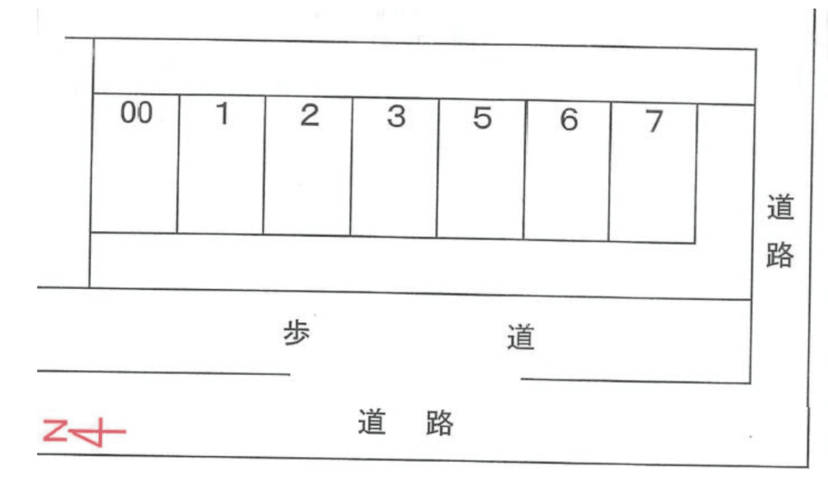 ヤハタパーキングの駐車配置図