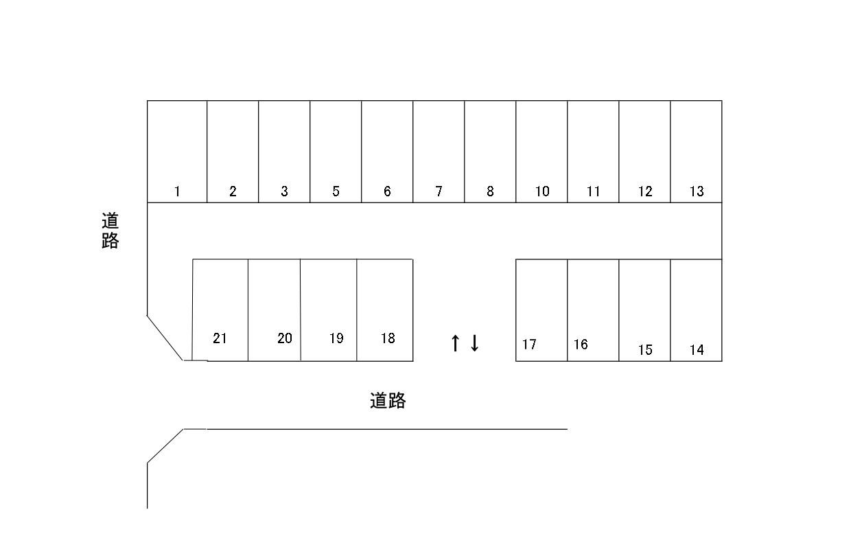 岩倉-410の駐車配置図