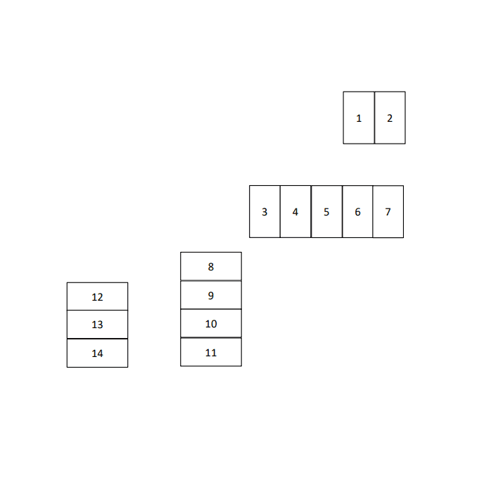 前原西4丁目駐車場の駐車配置図