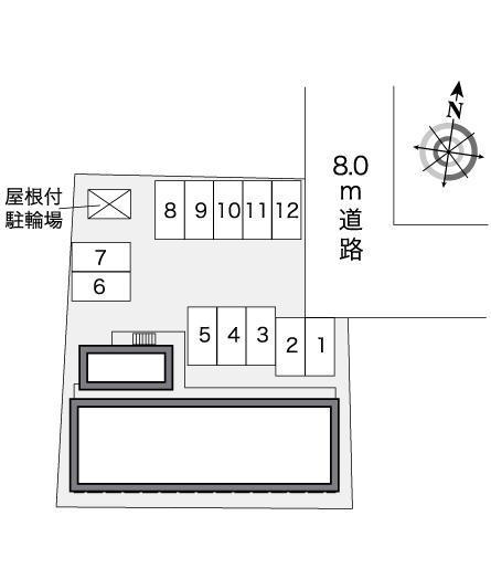 サンライズ苗穂(27189)の駐車配置図