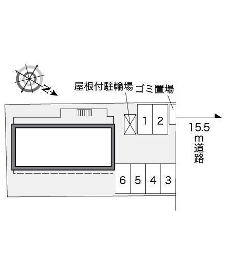 コンフォート上社(36502)の駐車配置図