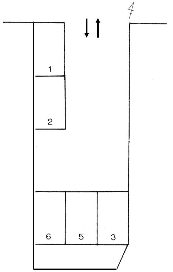 P211の駐車配置図