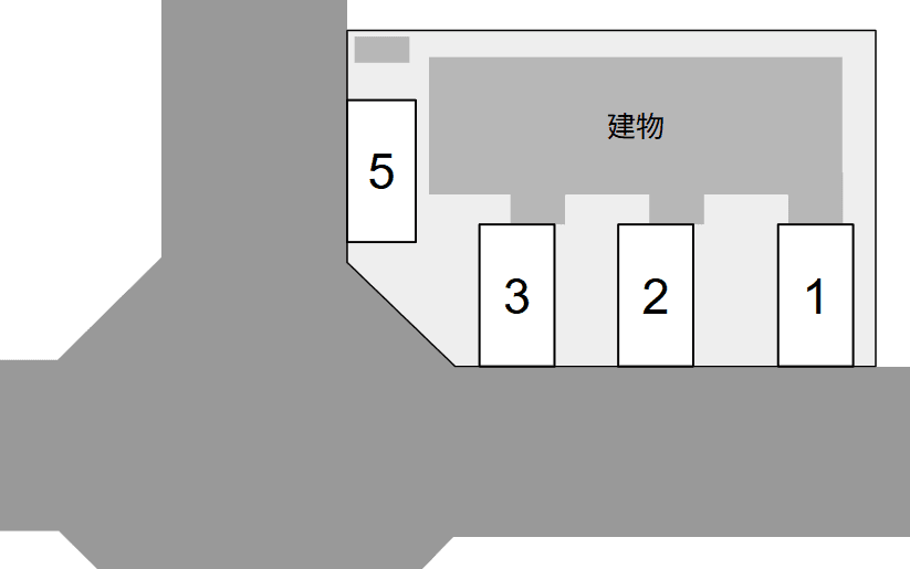 ＲＡＤＩＡ　ＣＯＵＲＴの駐車配置図