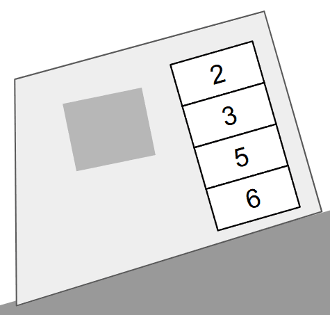 カトレアⅠ敷地外駐車場の駐車配置図