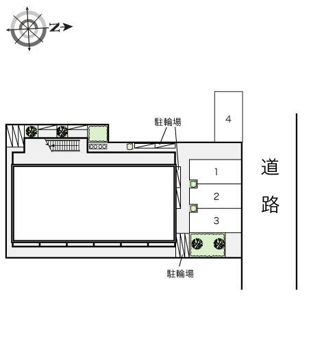 ラックコート(16564)の駐車配置図