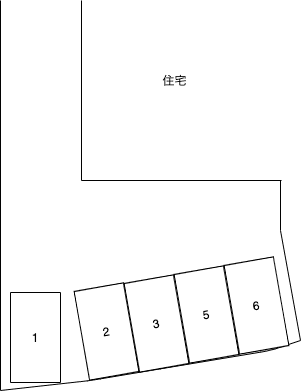 Ｓパークの駐車配置図