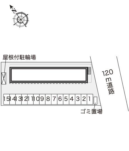 シャトーグリーン(40308)の駐車配置図