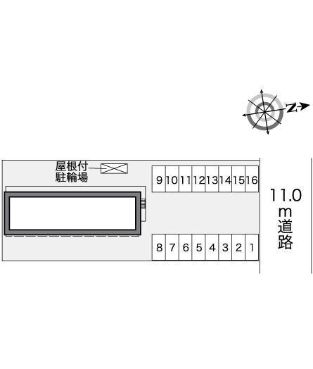 サンシャイン　千代田(25325)の駐車配置図