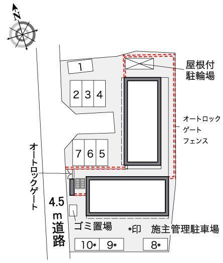 ＶＩＡＬＡＣＴＥＡ(36152)の駐車配置図