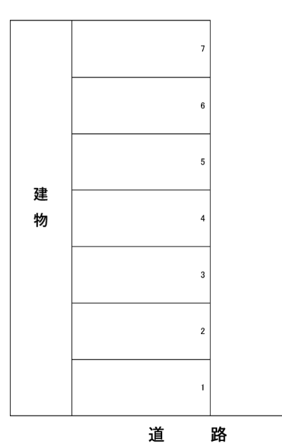 第一原駐車場の駐車配置図
