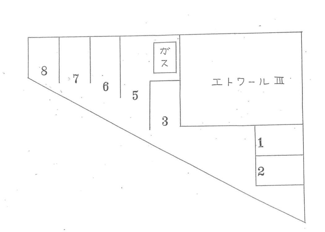 エトワールⅢの駐車配置図
