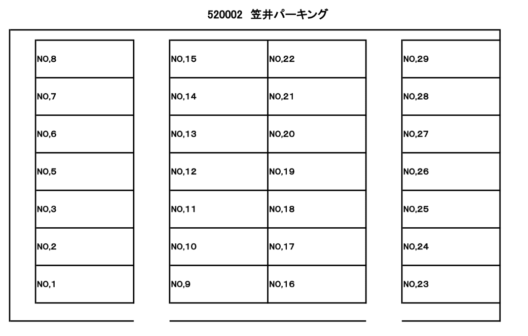 520002の駐車配置図