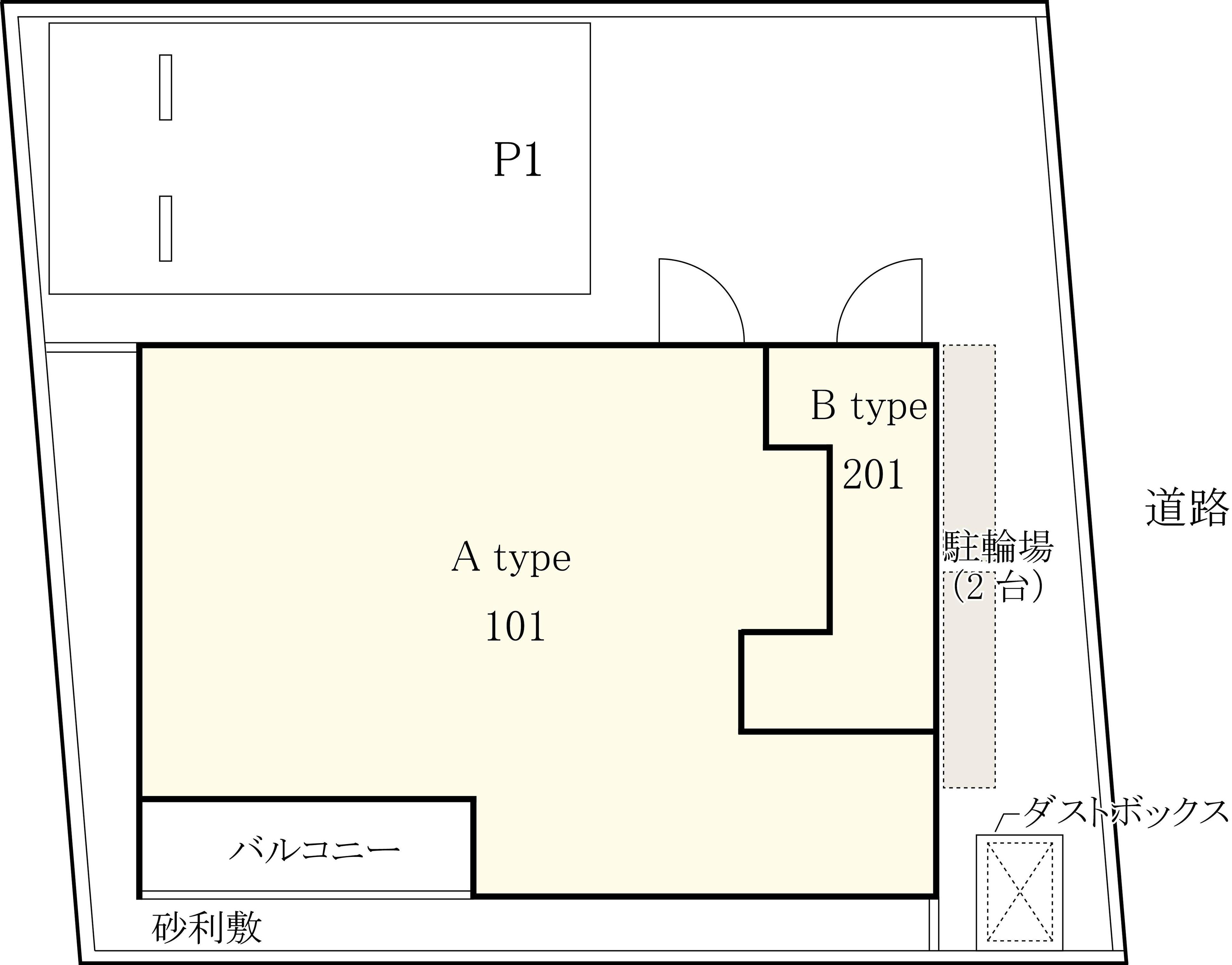 リブリ・吉祥寺の駐車配置図