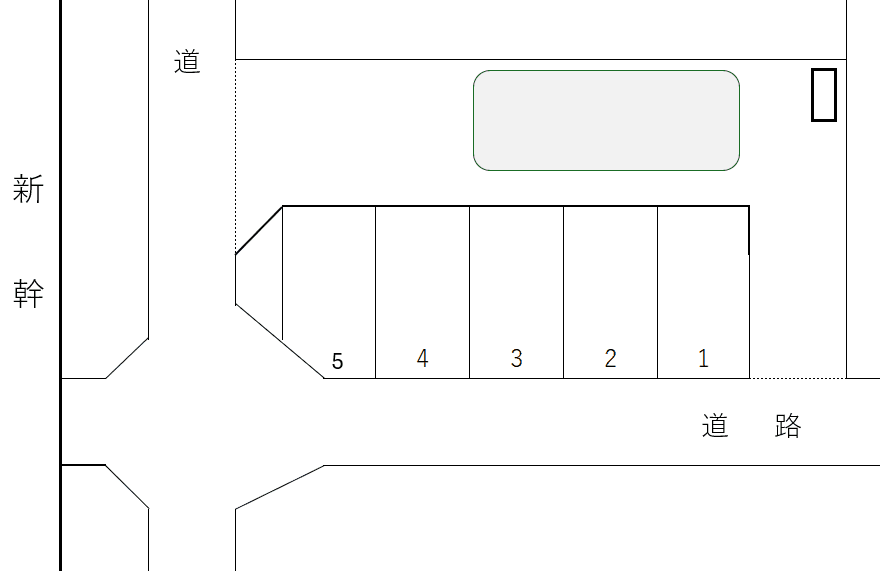 TY駐車場の駐車配置図