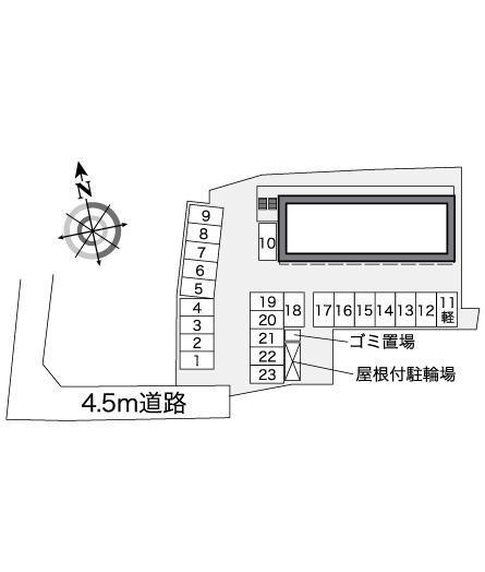 うつくし(38596)の駐車配置図