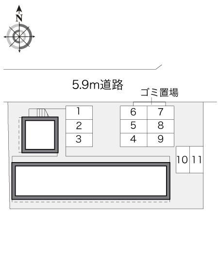 桐ヶ丘(18351)の駐車配置図