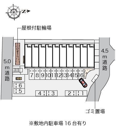 クレイノＡＫＩＮＡ(58435)の駐車配置図