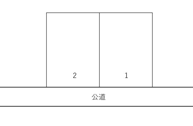 宮崎第二駐車場の駐車配置図