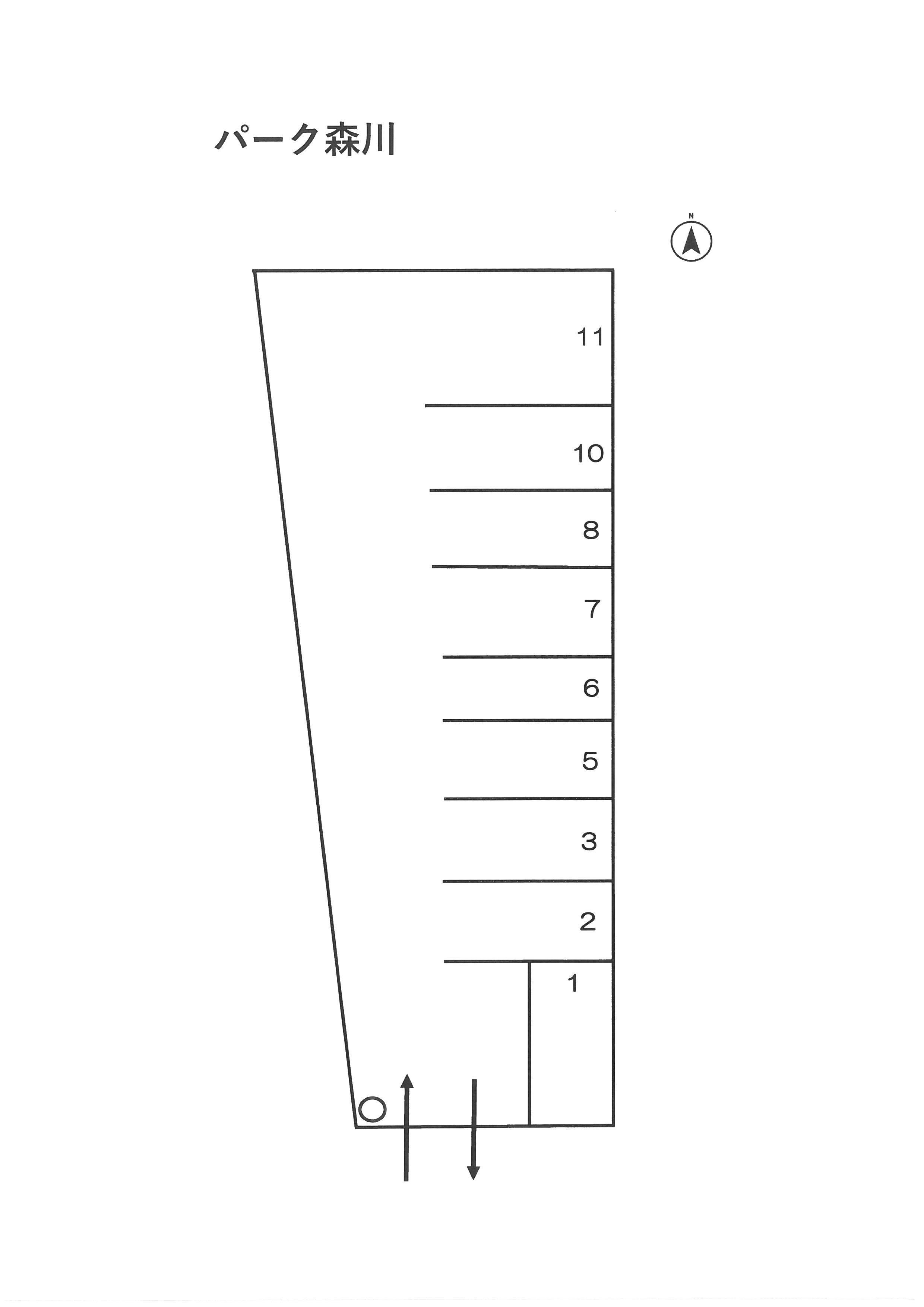 パーク森川の駐車配置図