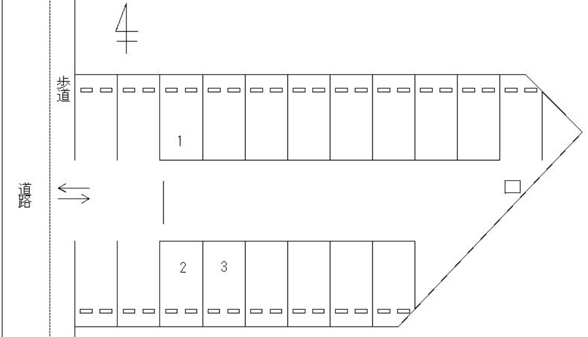FKチケパ和泉鳥取駅前第2の駐車配置図