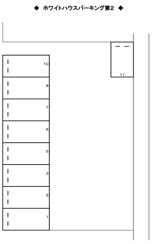 ホワイトハウスパーキング第２の駐車配置図