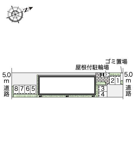 上南三(44732)の駐車配置図