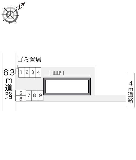 アーラＯＭＩＹＡ(13751)の駐車配置図
