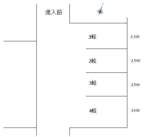 第2ルグランガレージの駐車配置図