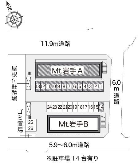 Ｍｔ．岩手Ａ(18054)の駐車配置図