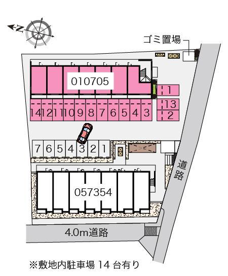 ＮＩＳＨＩＨＡＲＡ(10705)の駐車配置図