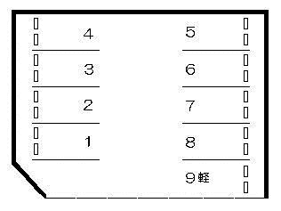 ｵｰﾄ･ｽｸｳｪｱｰ城山の駐車配置図