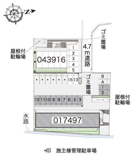 ヴァンベールⅡ(17497)の駐車配置図