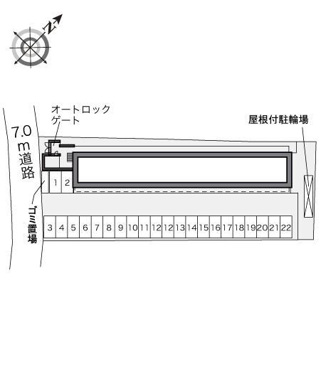 フローラ(32864)の駐車配置図