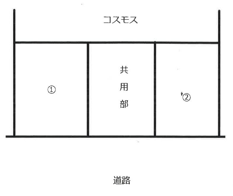 コスモス駐車場の駐車配置図