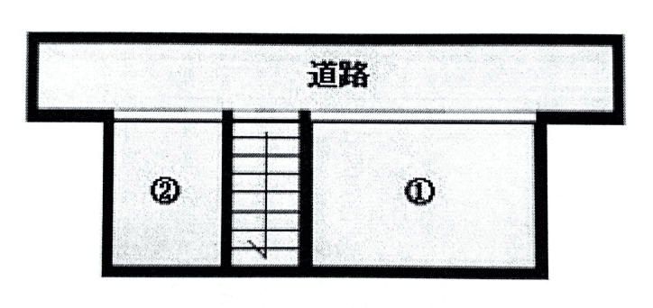 西舞子6丁目駐車場の駐車配置図