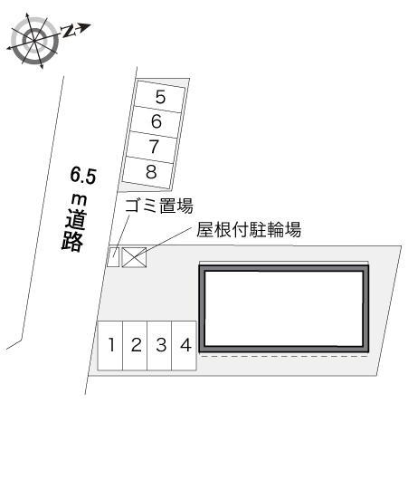 沢田南(34402)の駐車配置図
