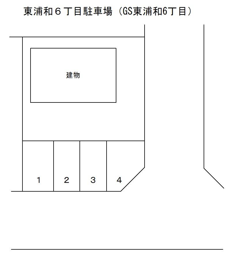 東浦和６丁目駐車場（GS東浦和6丁目）の駐車配置図