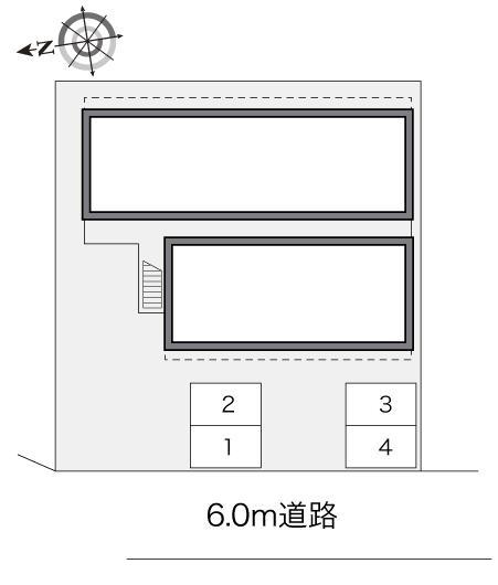 パインヒル美女木(21443)の駐車配置図