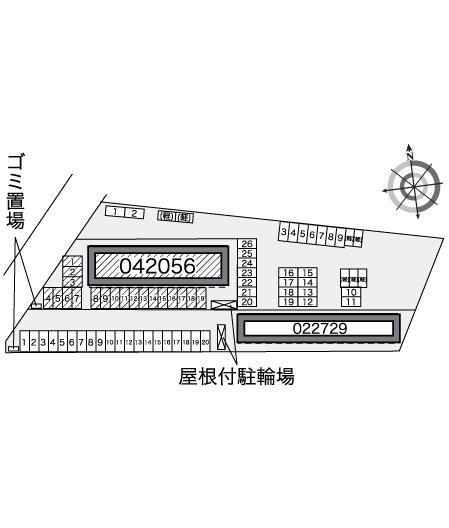 石鎚　Ⅱ(42056)の駐車配置図