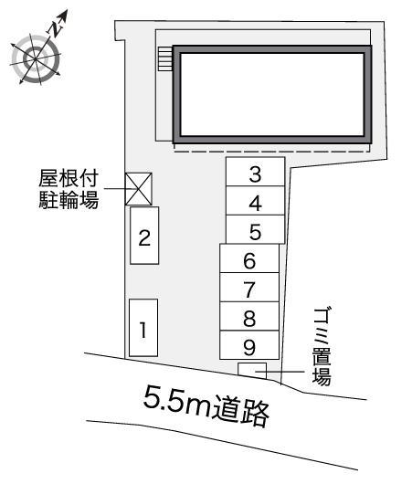 ウィル大川(40374)の駐車配置図